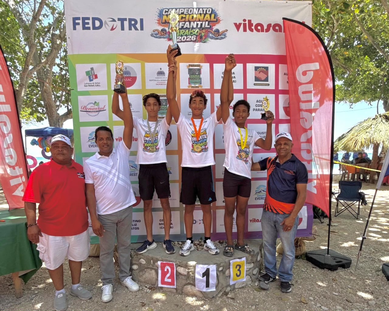 Fedotri culmina el Campeonato Nacional Infantil de Acuatlón en Barahona